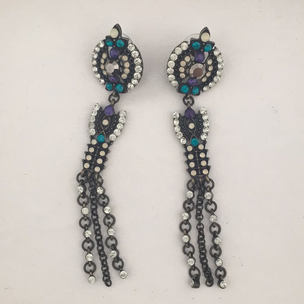 Multi coloured earrings